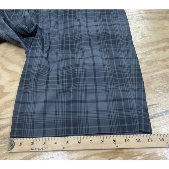 Nike Golf Shorts Mens 36 Gray Plaid Tour Performance Polyester Stretch Athletic - Picture 13 of 14